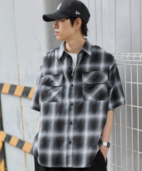 オンブレチェックシャツ（SS）
