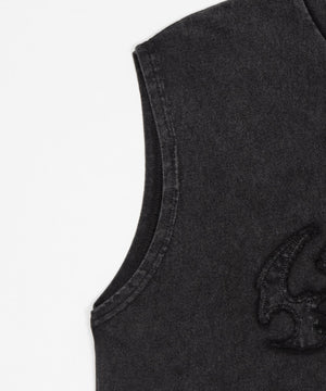 ブリーチダメージアップリケノースリーブ