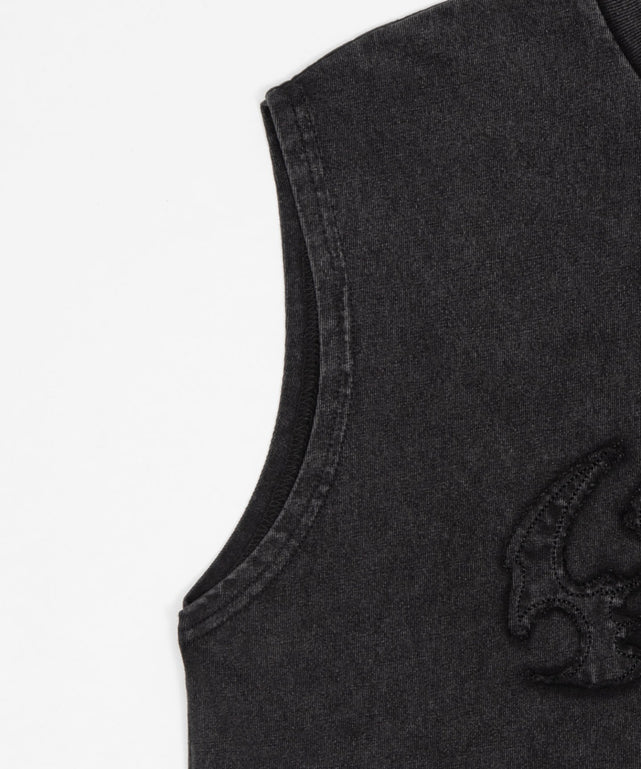 ブリーチダメージアップリケノースリーブ