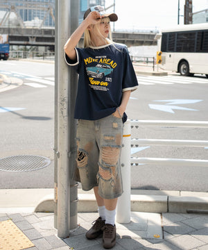 ネイビー　モデル：166cm L着用