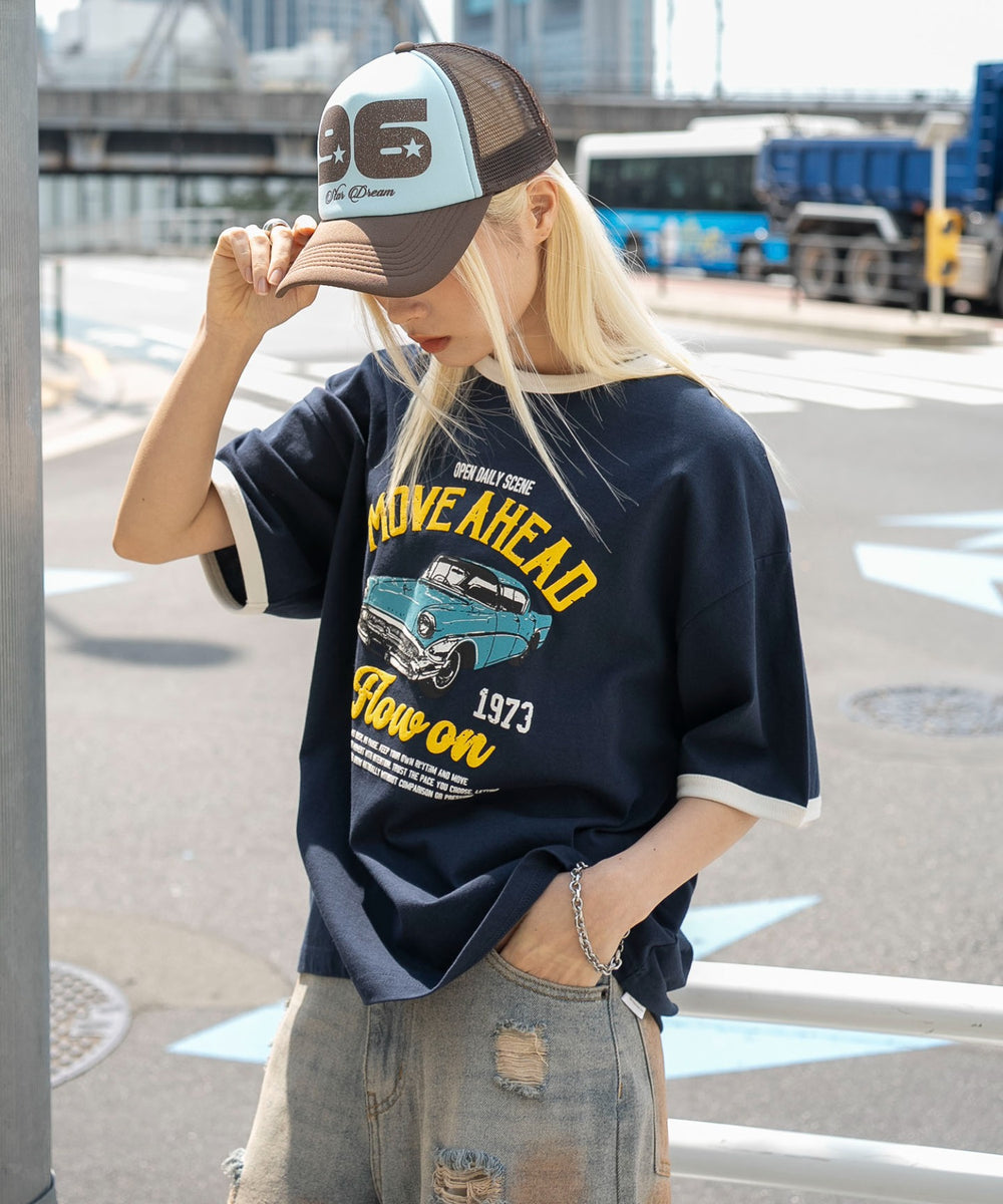 ネイビー　モデル：166cm L着用