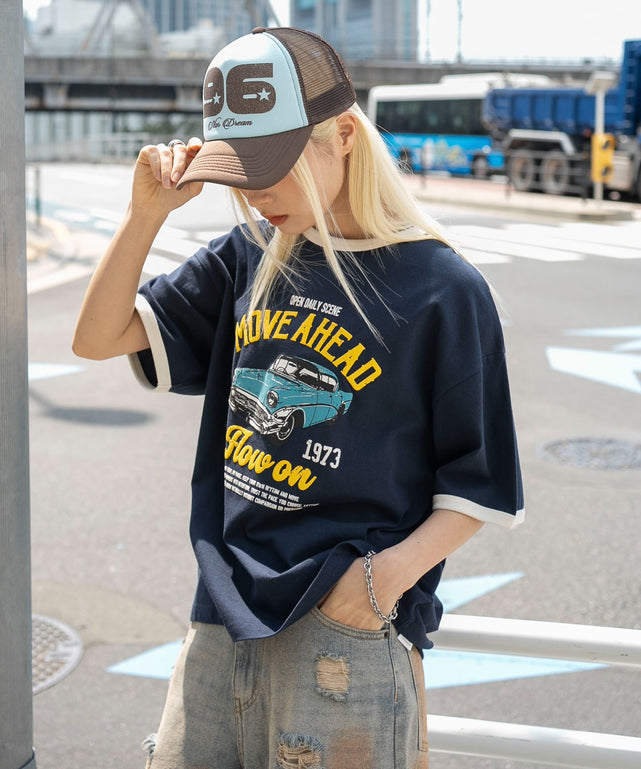 ネイビー　モデル：166cm L着用