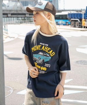 ネイビー　モデル：166cm L着用