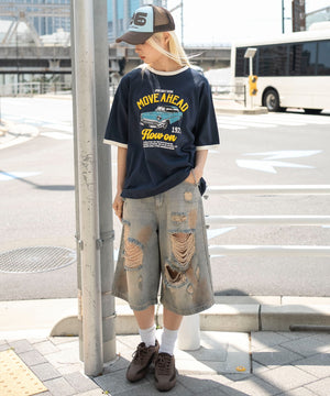 ネイビー　モデル：166cm L着用