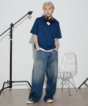 ネイビー モデル：175cm L着用