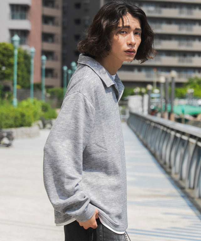 杢グレー モデル：182cm L着用