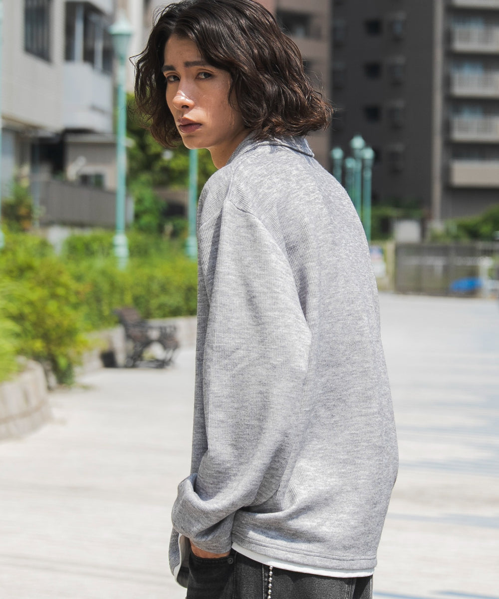杢グレー モデル：182cm L着用