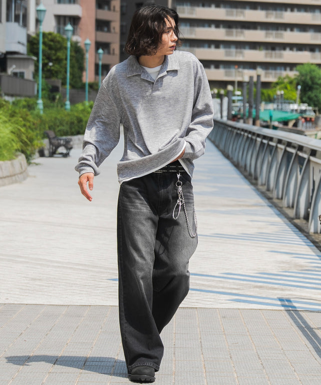 杢グレー モデル：182cm L着用