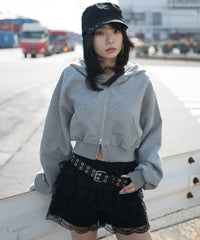 ショートZIPパーカー