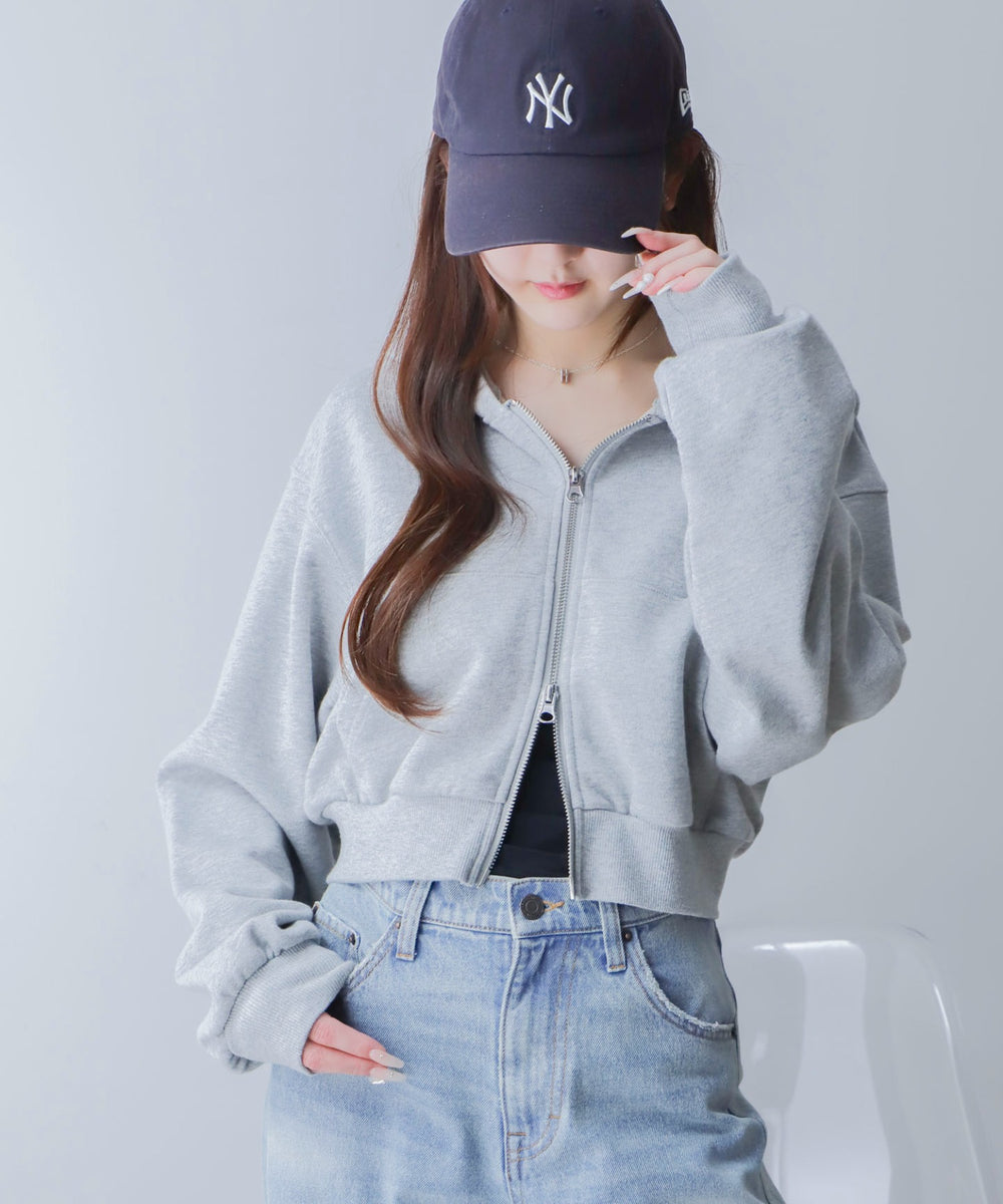 杢グレー モデル：160cm F着用