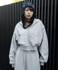 ショートZIPパーカー