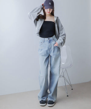 杢グレー モデル：160cm F着用