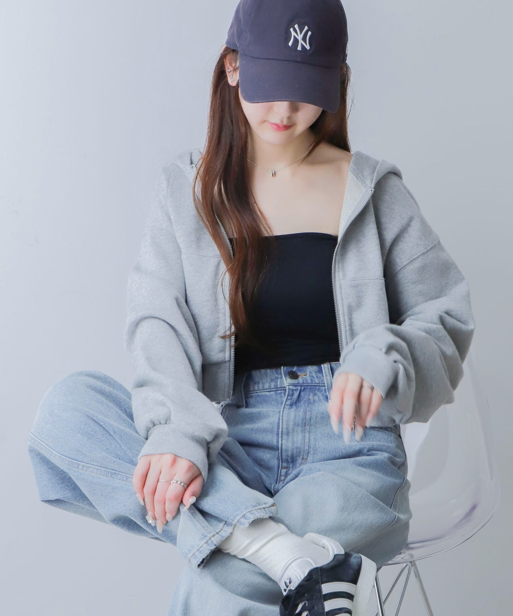 杢グレー モデル：160cm F着用