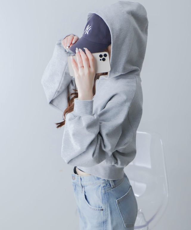 杢グレー モデル：160cm F着用