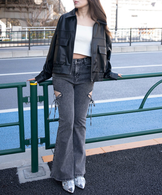 ブラック　モデル：155cm F着用