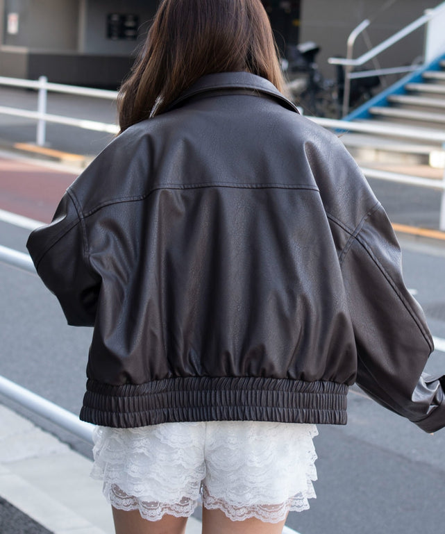 ブラウン　モデル：155cm F着用