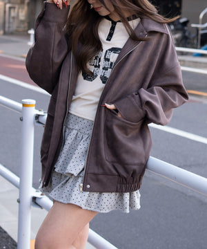 ブラウン　モデル：155cm F着用