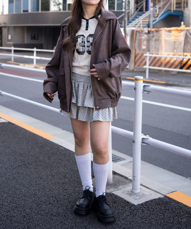 ブラウン　モデル：155cm F着用