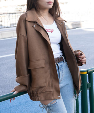 ベージュ　モデル：155cm F着用