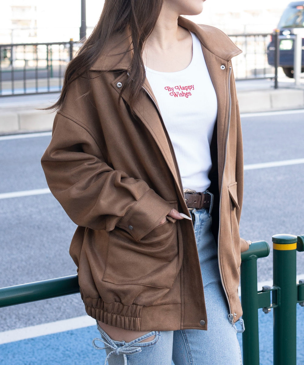 ベージュ　モデル：155cm F着用