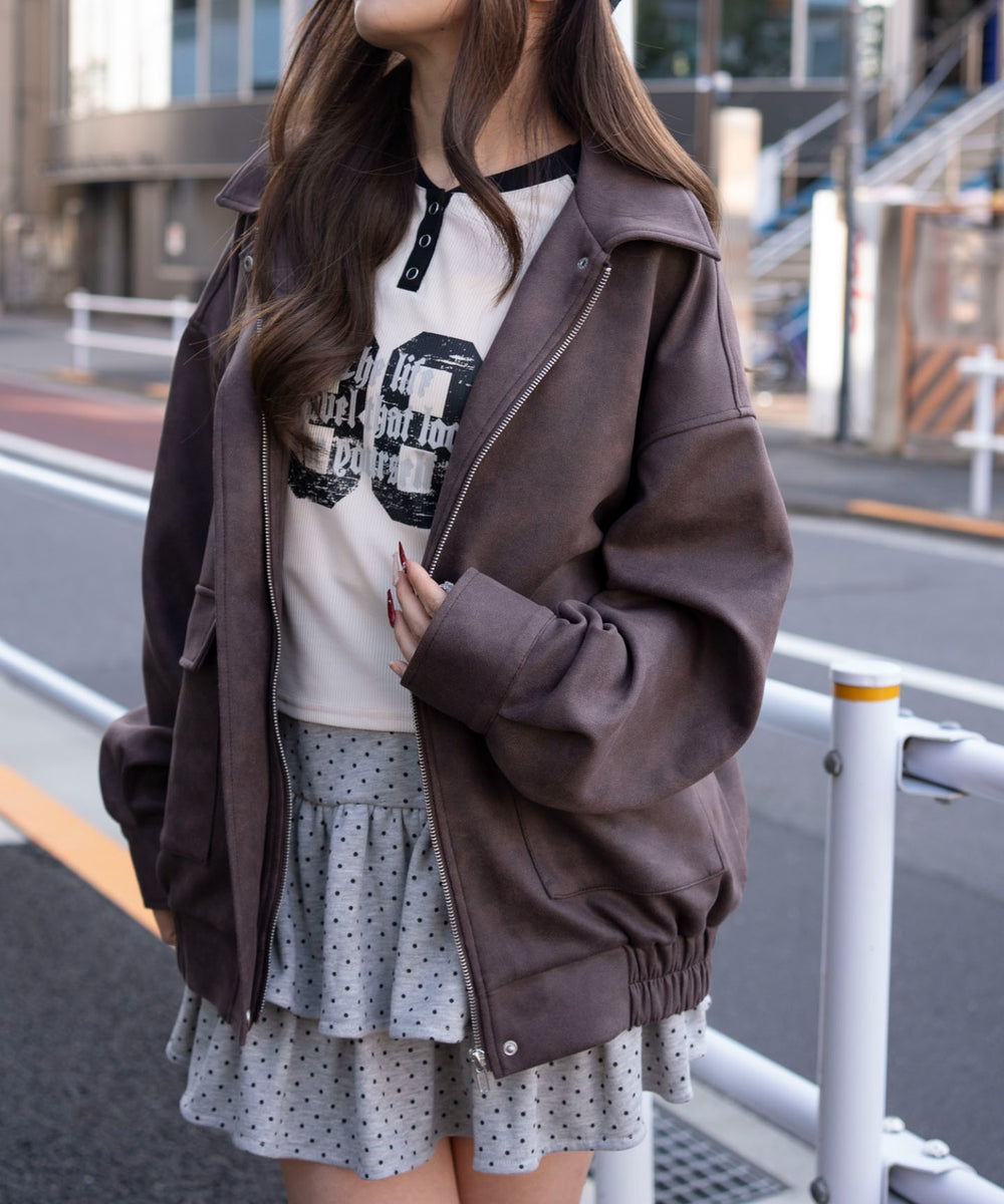 ブラウン　モデル：155cm F着用