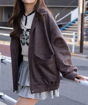 ブラウン　モデル：155cm F着用