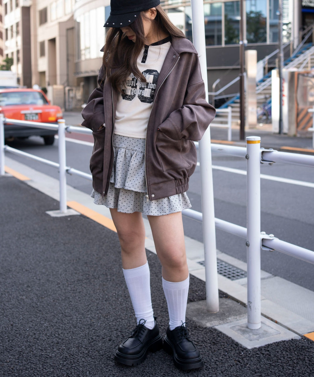 ブラウン　モデル：155cm F着用