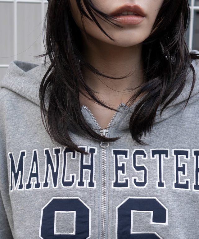 グラフィックショートZIPパーカー