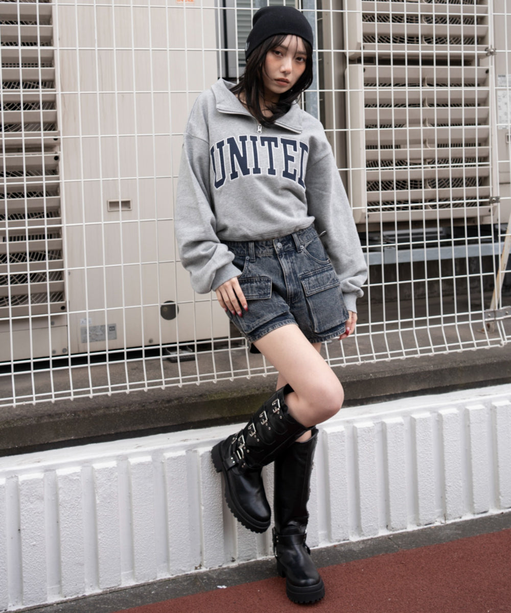 杢グレー モデル：159cm F着用