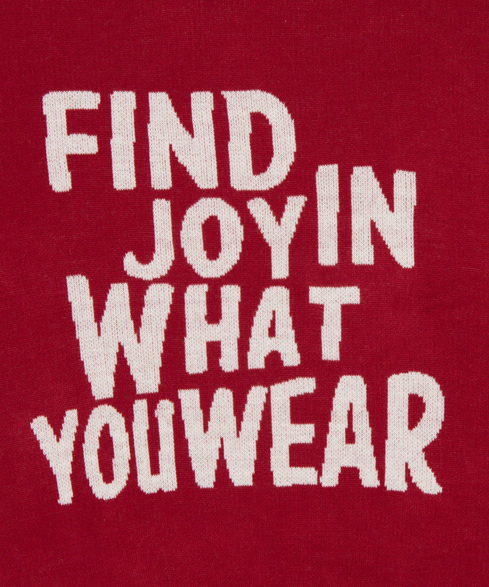 グラフィックニットプルオーバー