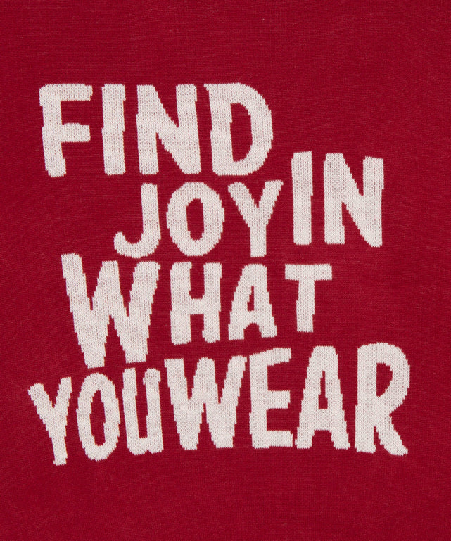 グラフィックニットプルオーバー