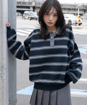 ブルーボーダー モデル：159cm F着用