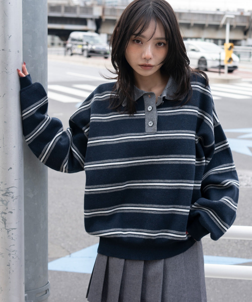 ブルーボーダー モデル：159cm F着用