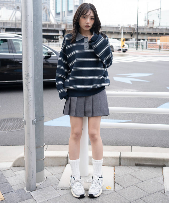 ブルーボーダー モデル：159cm F着用