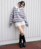 グレーボーダー モデル：159cm F着用
