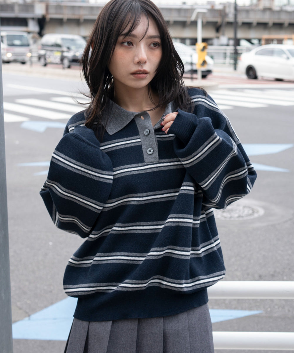 ブルーボーダー モデル：159cm F着用