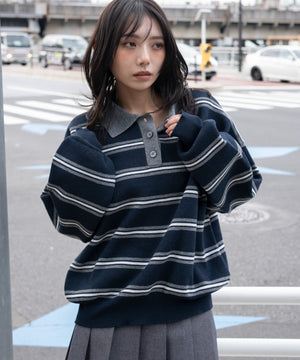 ブルーボーダー モデル：159cm F着用