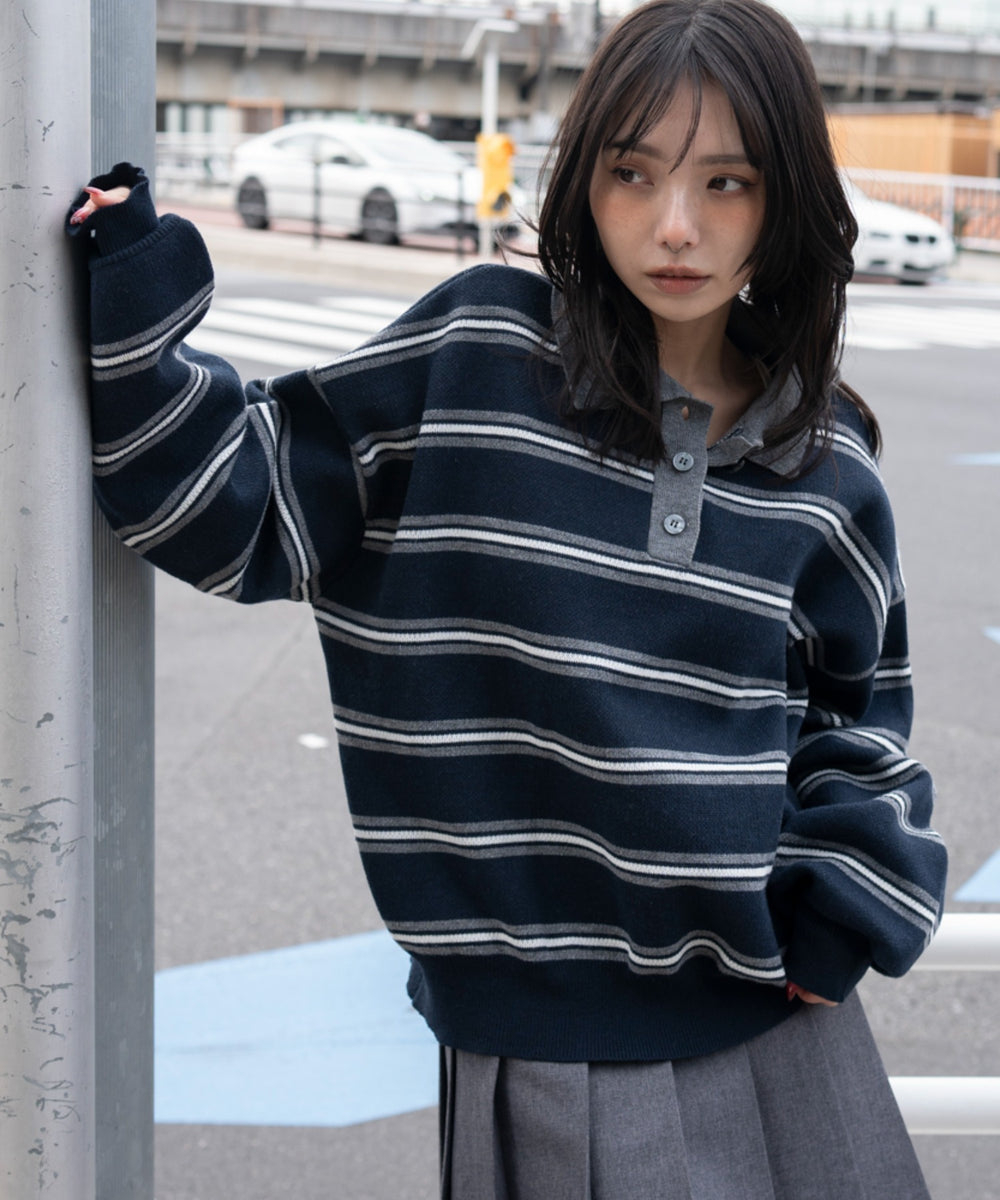 ブルーボーダー モデル：159cm F着用