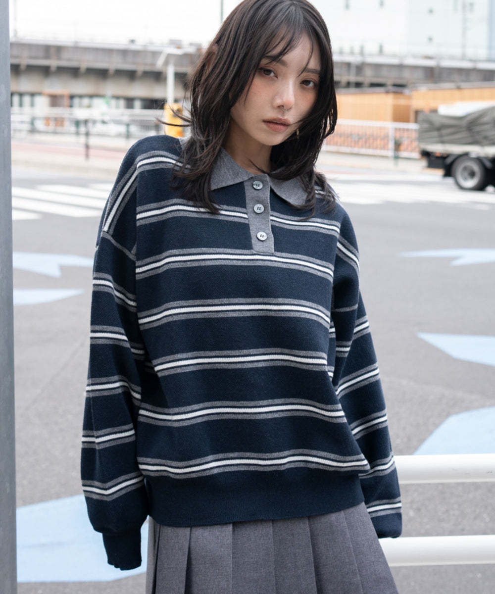 ブルーボーダー モデル：159cm F着用