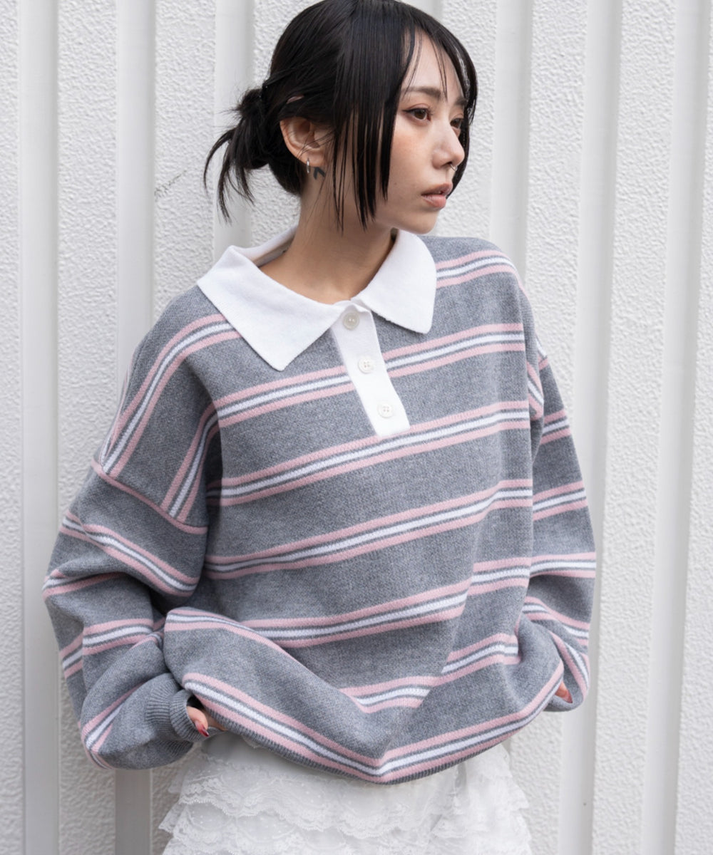 グレーボーダー モデル：159cm F着用