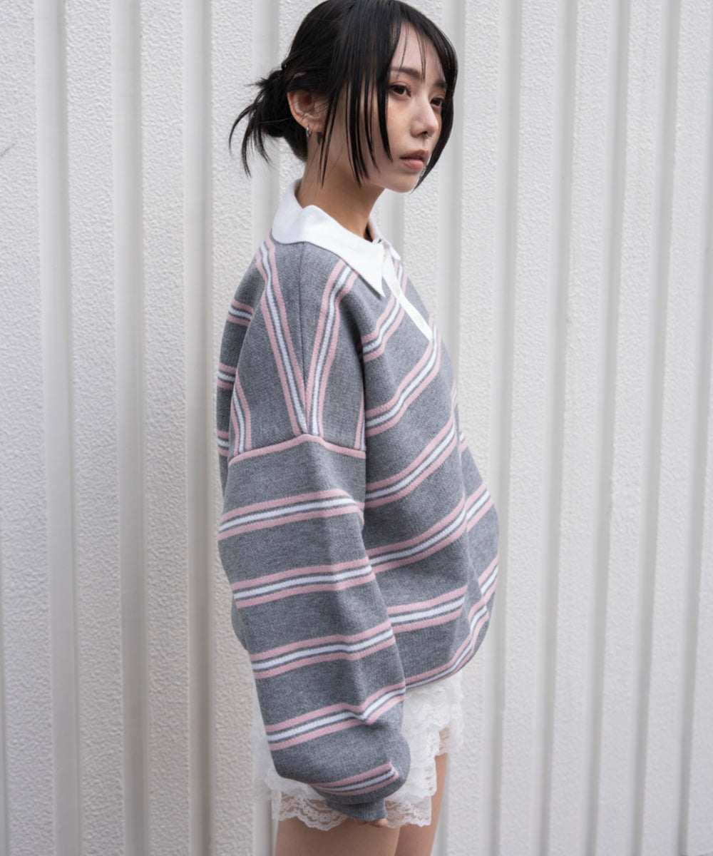 グレーボーダー モデル：159cm F着用