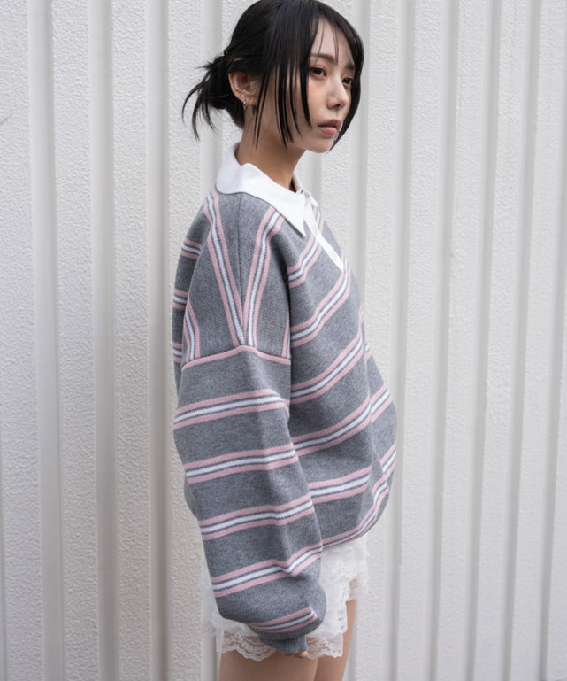 グレーボーダー モデル：159cm F着用