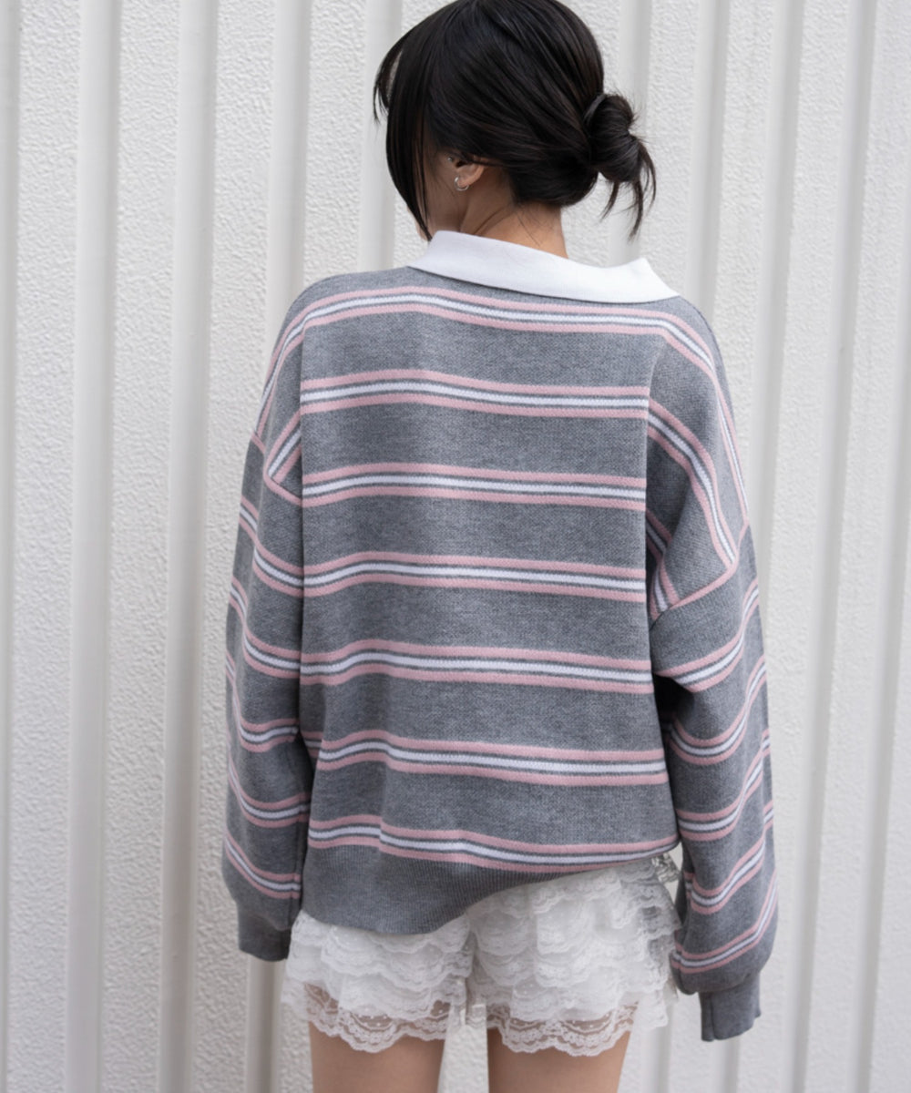 グレーボーダー モデル：159cm F着用