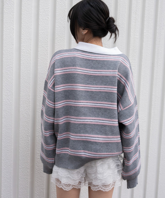 グレーボーダー モデル：159cm F着用