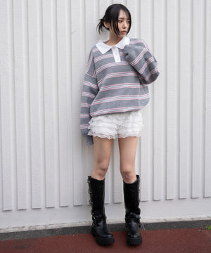 グレーボーダー モデル：159cm F着用