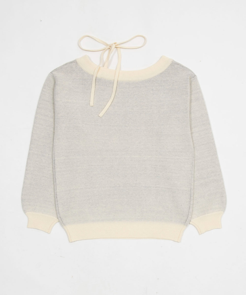 2WAYショルダーリボンニット