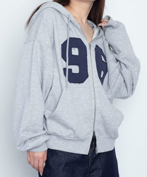 杢グレー　モデル：155cm F着用