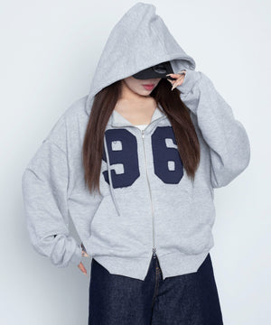 杢グレー　モデル：155cm F着用