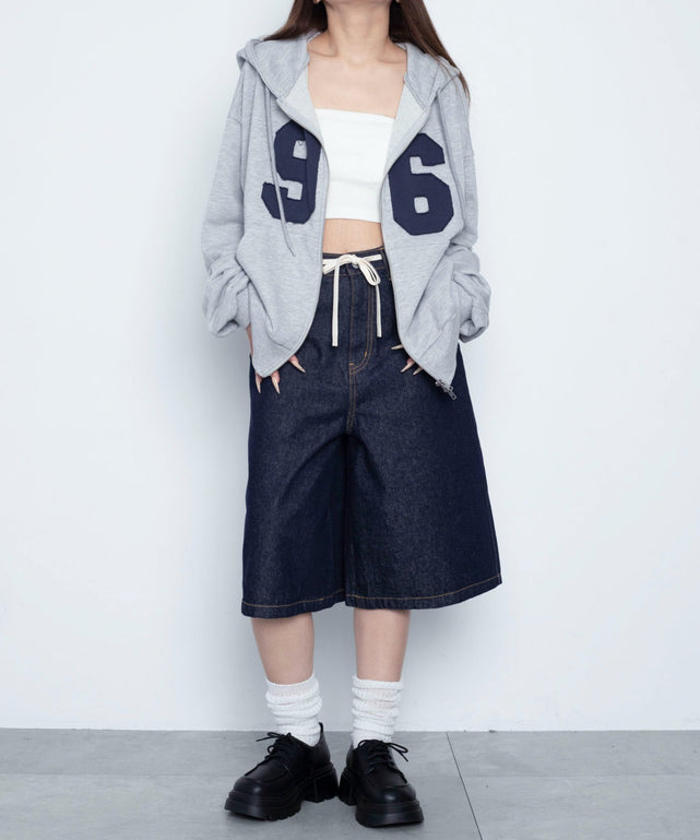 杢グレー　モデル：155cm F着用
