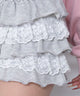 スウェットレースフリルマイクロショートパンツ